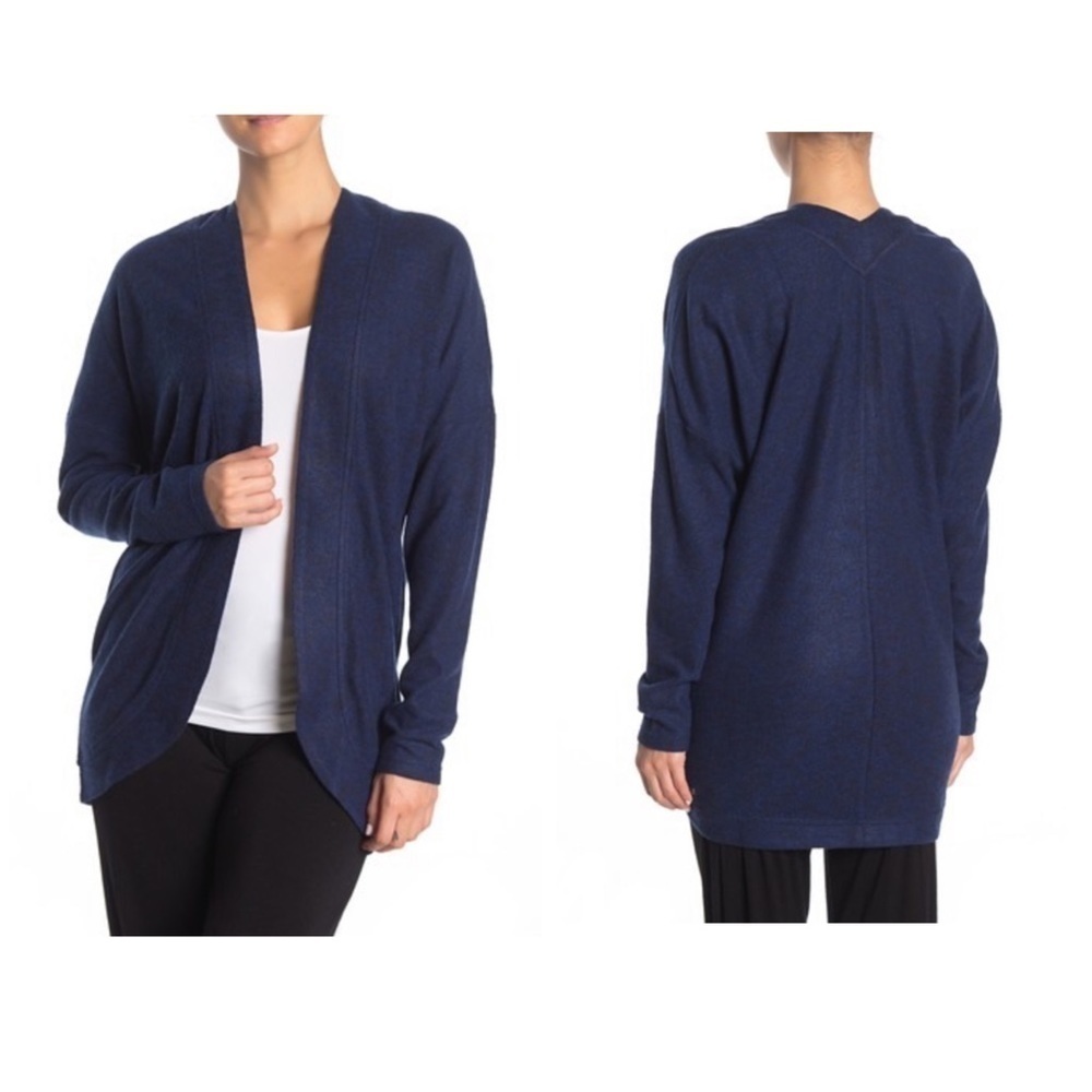 Z by Zella Heathered Curved Knit Cardigan